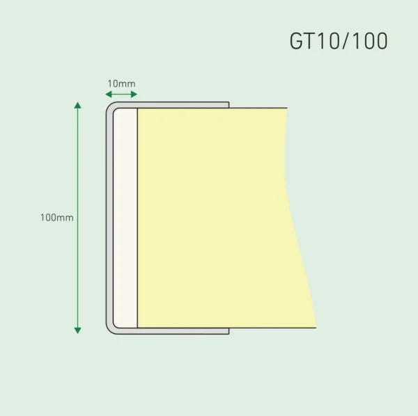 A drawing of the side of a book with a yellow cover.