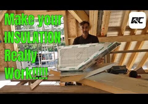 How to properly install Insulation to a pitched roof - youtube